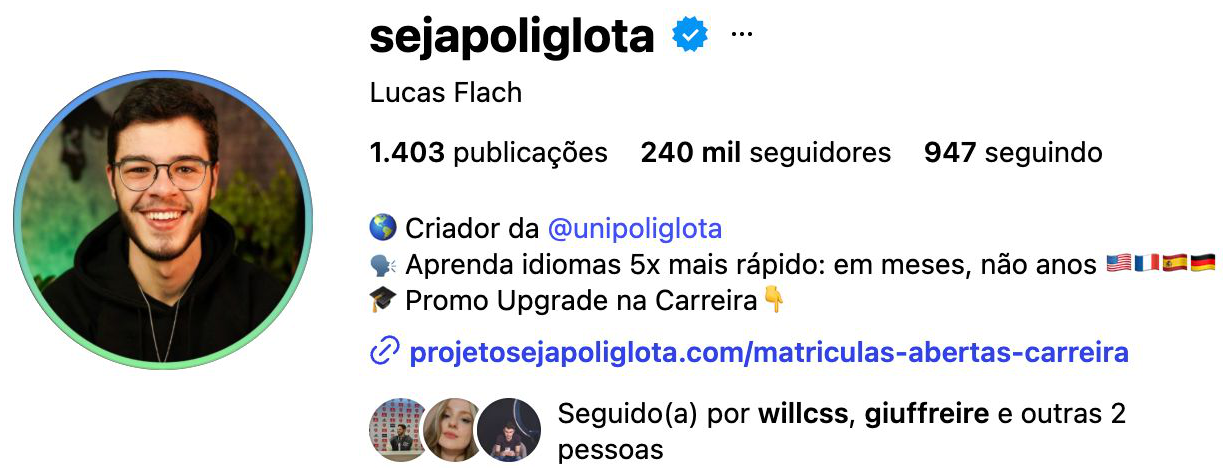 @sejapoliglota · 240 mil seguidores