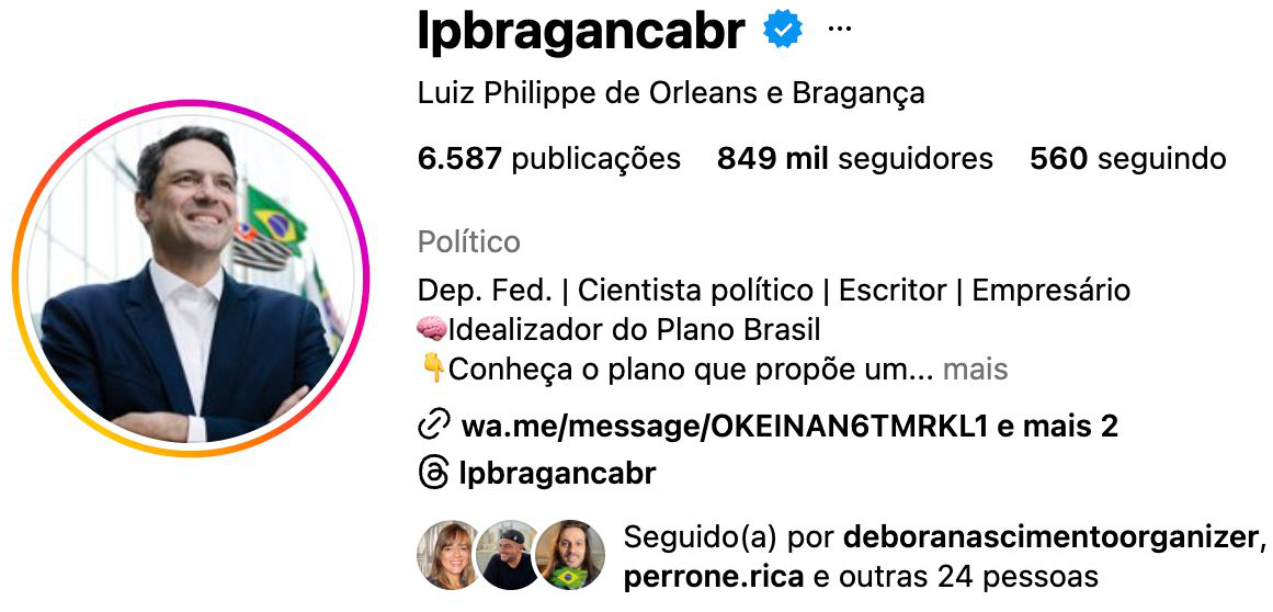 @lpbragancabr · 849 mil seguidores